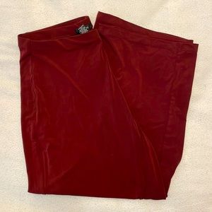 Wide leg capri dress pants